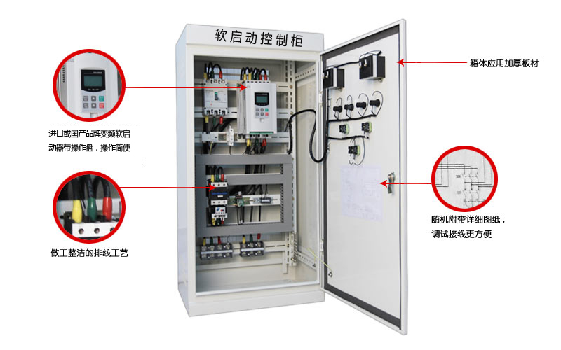 软启动器在控制柜和电动机中的应用